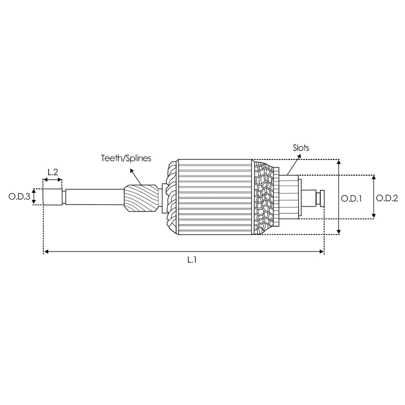 Indítómotor-armatúra 594526 FORD VALEO 12V 13T IM540 619416